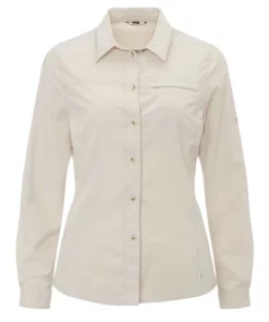 Friluft Frauen Shirt Bluse L/ Cabrera Outdoor Offwhite