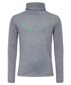 Friluft Kinder Longsleeve Funktionsshirt Blacksa Printed Turtleneck Dark Sapphire