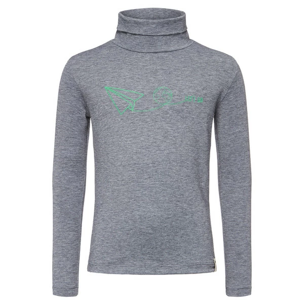 Friluft Kinder Longsleeve Funktionsshirt Blacksa Printed Turtleneck Dark Sapphire