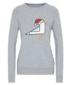 Friluft Omaui Frauen Sweatshirt Sweater X-Ma Smoked Pearl