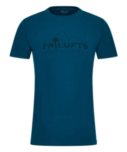 Friluft T-Shirt Funktionsshirt Waiho Printed Blue Opal