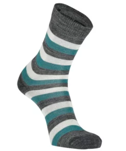 Villarrica Friluft Freizeitsocken Sock Thin Stripe Dusty Turquoise Unisex