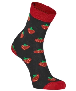 Friluft Sock Villarrica Strawberry Unisex Caviar