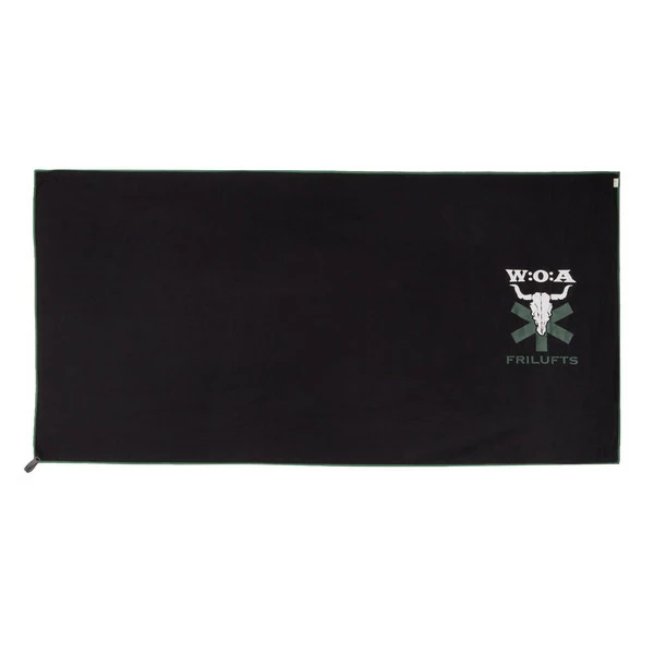 Friluft Towel W:O:A Microfibre Green/Black – Bild 2