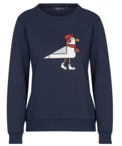 Friluft Omaui Frauen Dres Sweatshirt Sweater Printed Blue